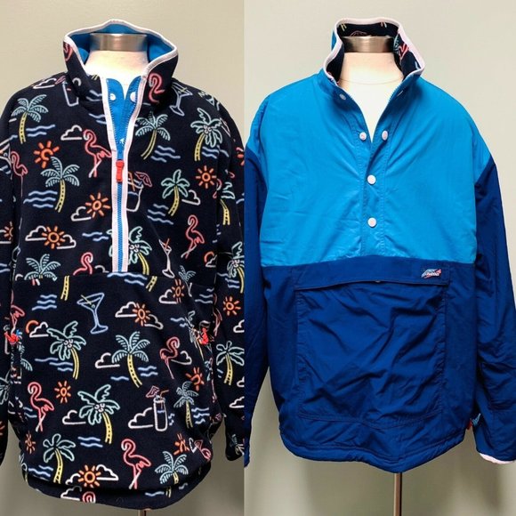 chubbies Other - Chubbies Mens Reversible Windbreaker Fleece Jacket